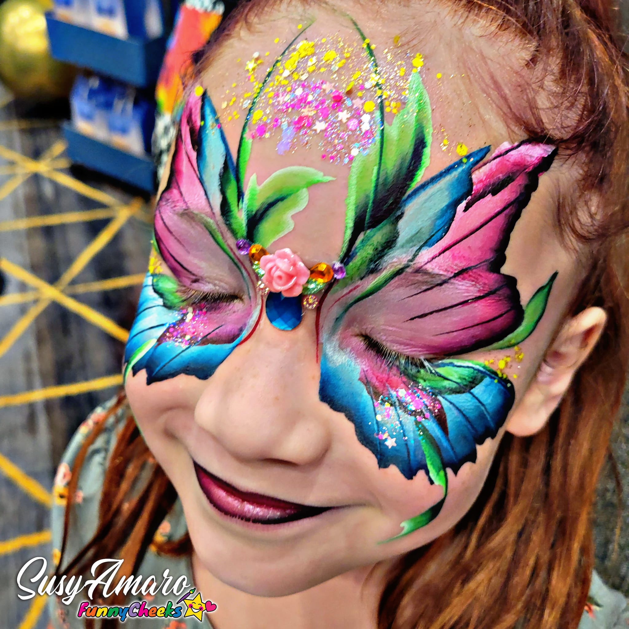 butterfly face paint Orlando