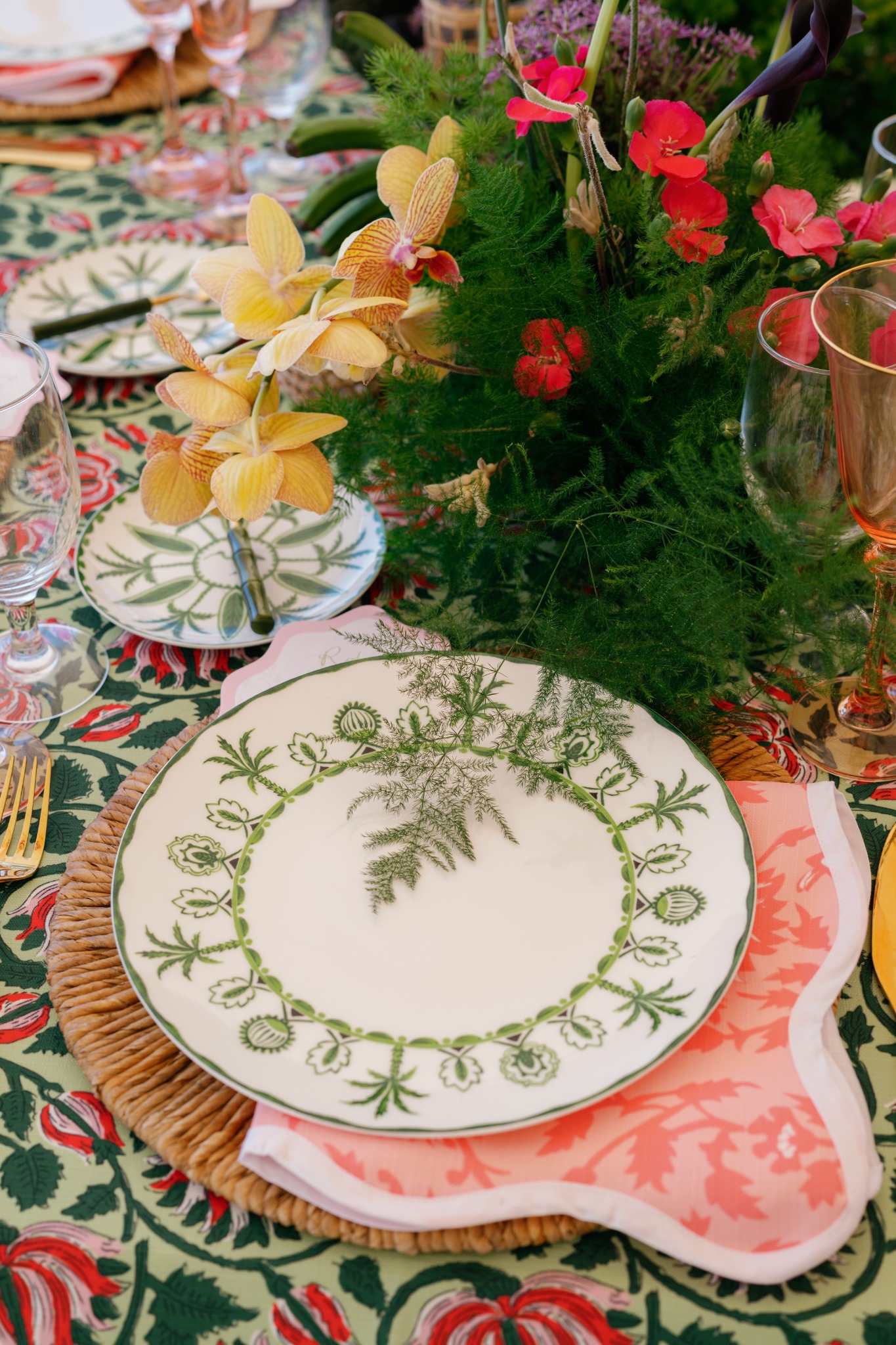 Talia & John — Reception table details