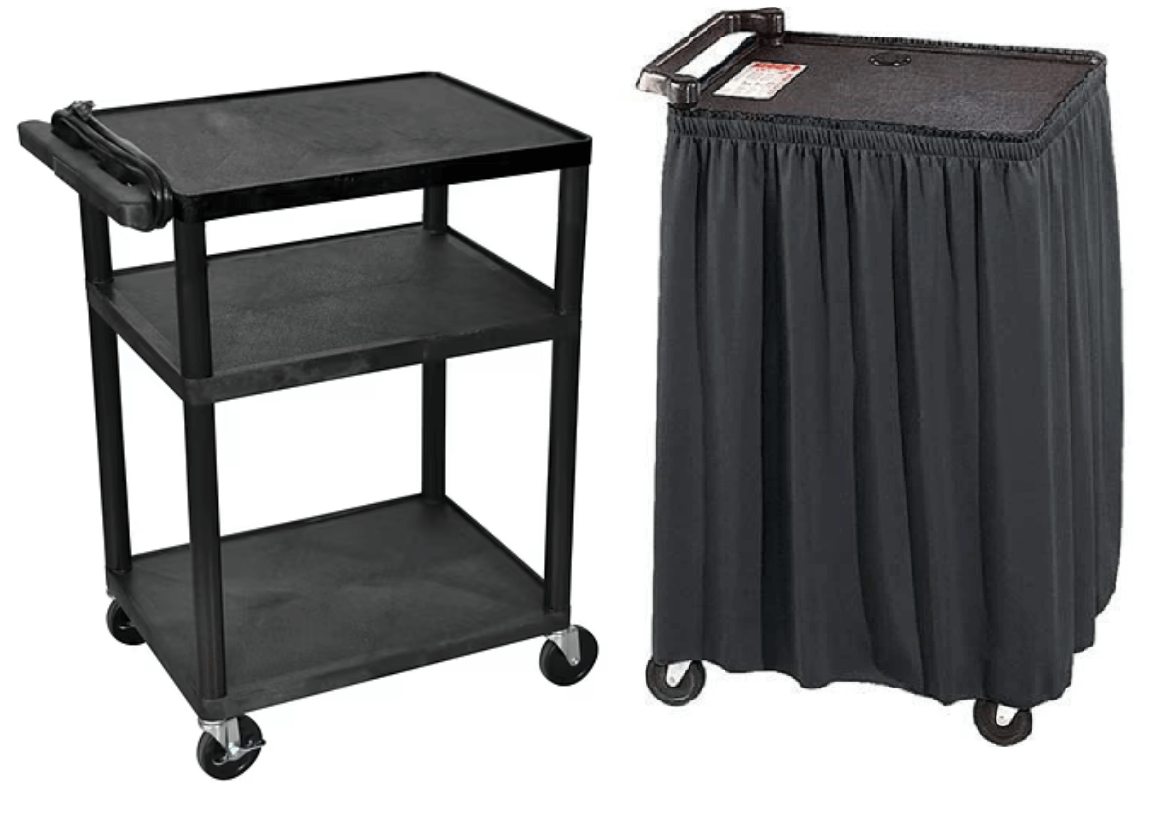 3-Shelf Utility Rolling Cart Rental