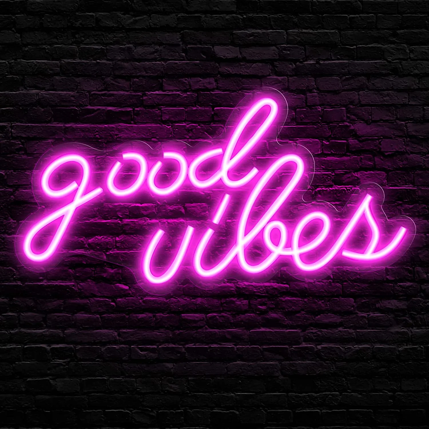 pink neon sign