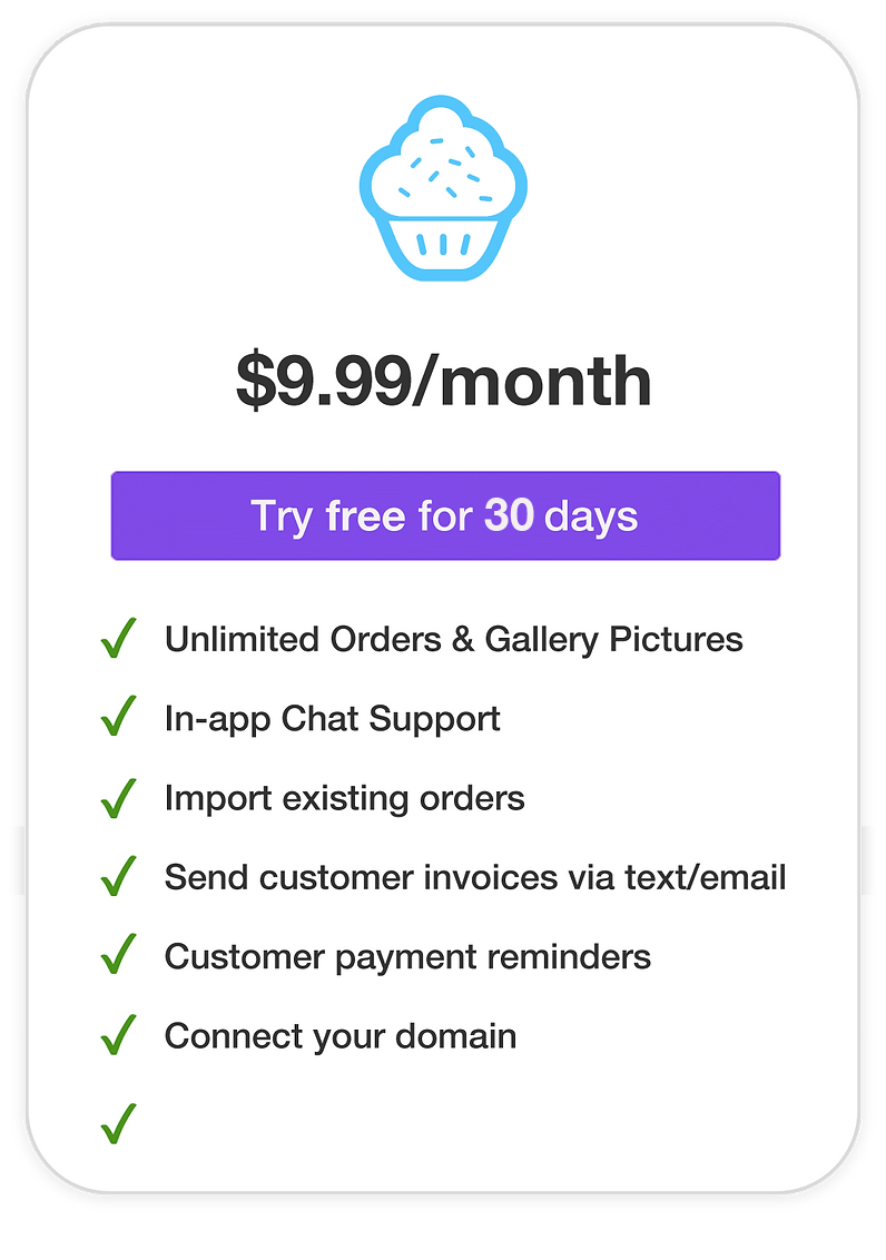 Bakesy - start your free trial today