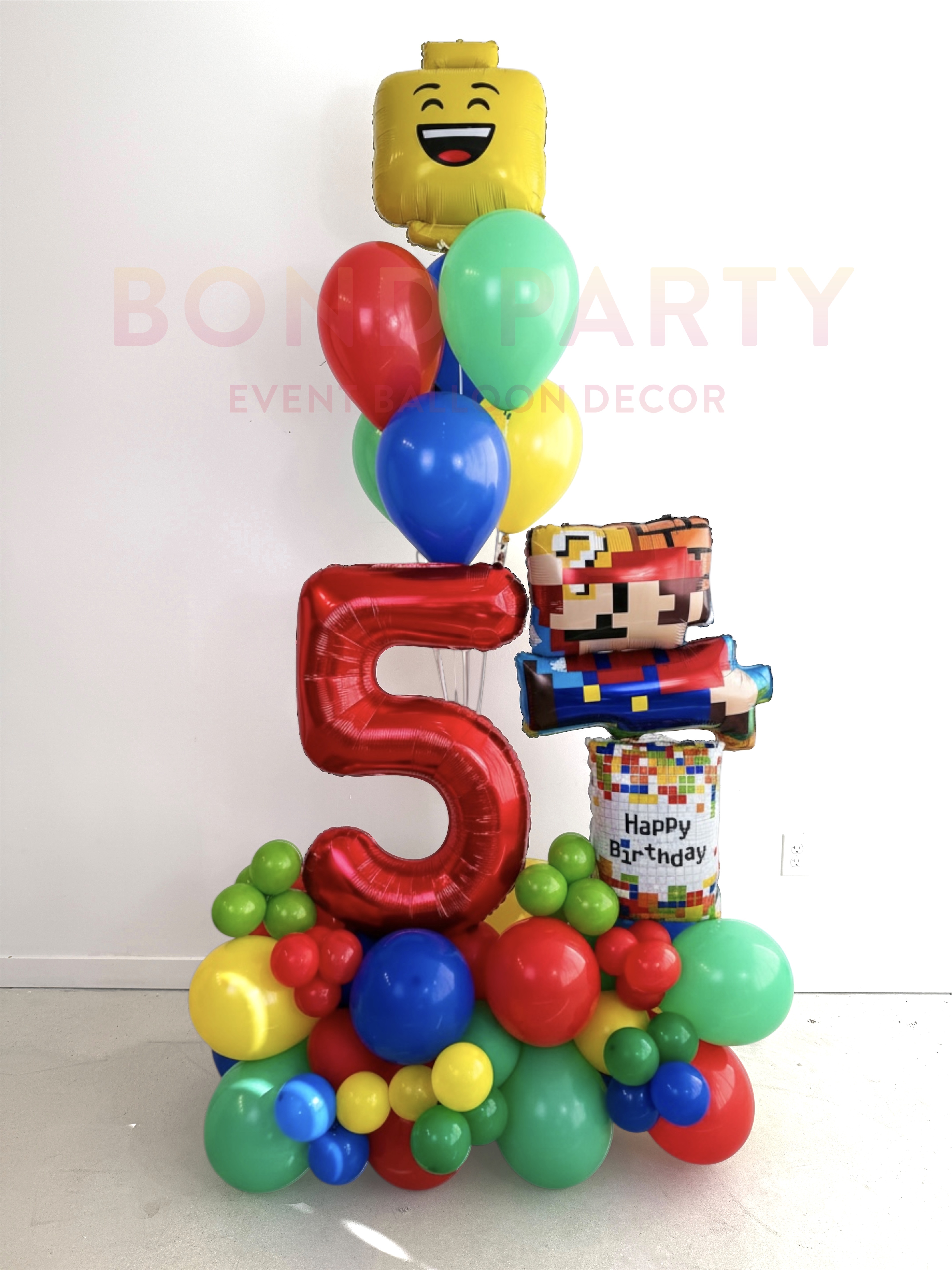 Mario & lego Theme Balloon Bouquet