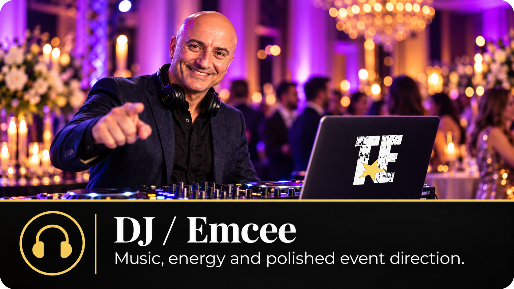 Traxx Entertainment DJ and Emcee performing at an event