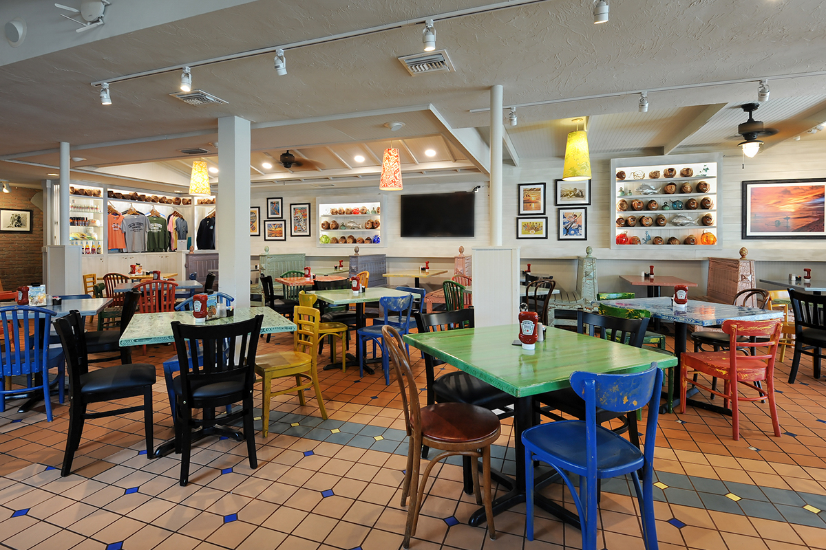 restaurant eating area