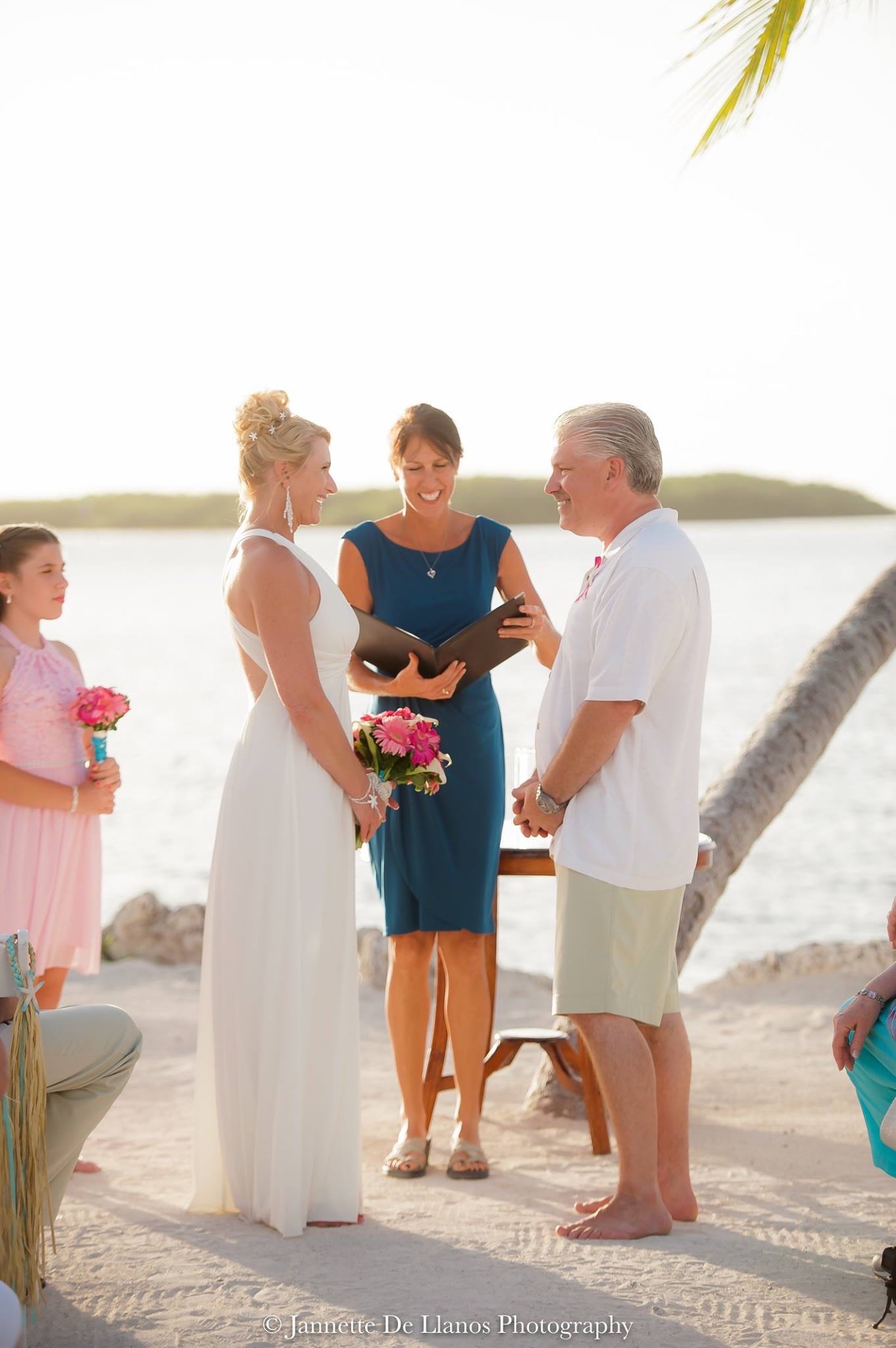 A on the beach wedding done by Ceremonies by Kat