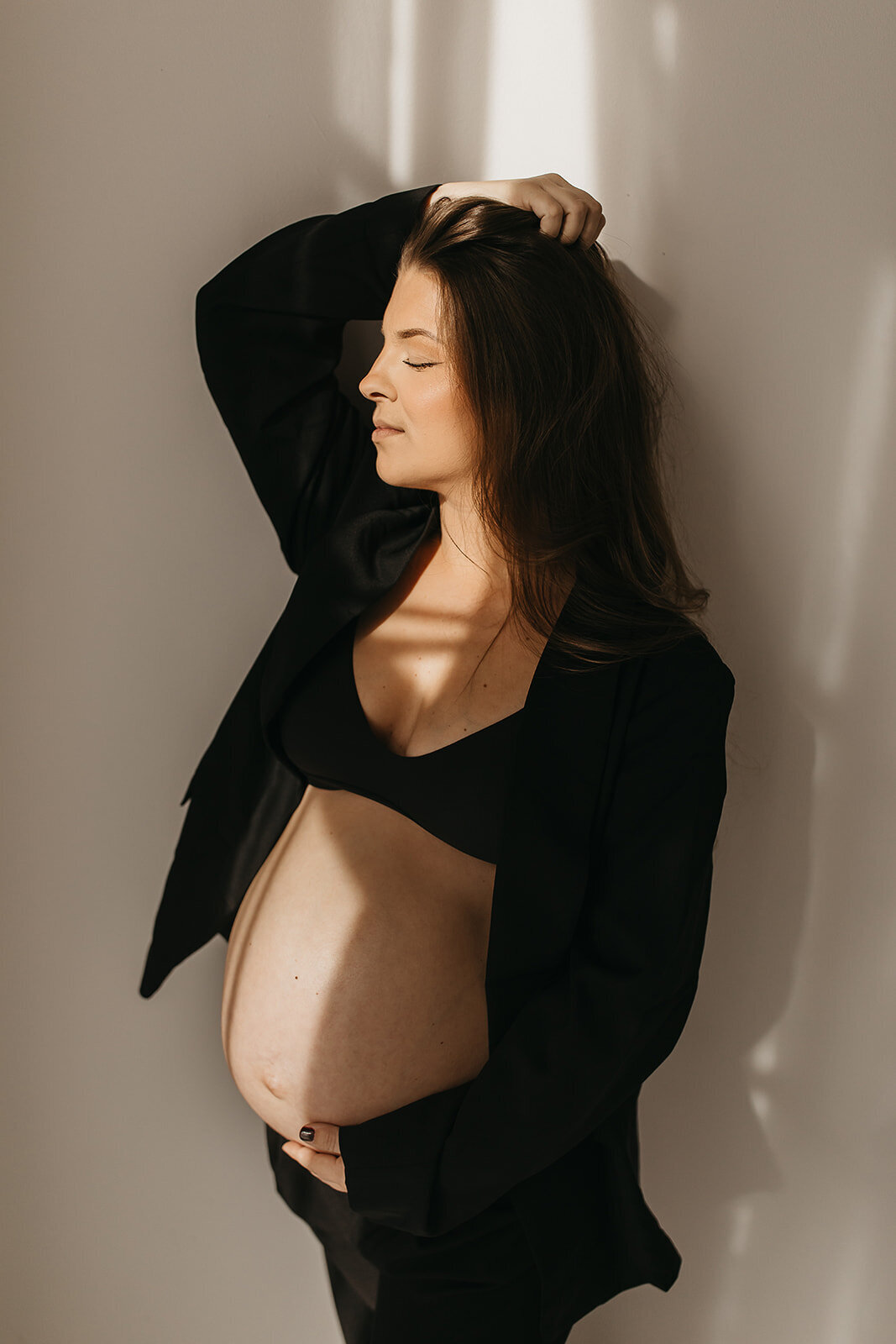 Studio Maternity Photographer Wichita Kansas Andrea Corwin Photography (1 of 9)