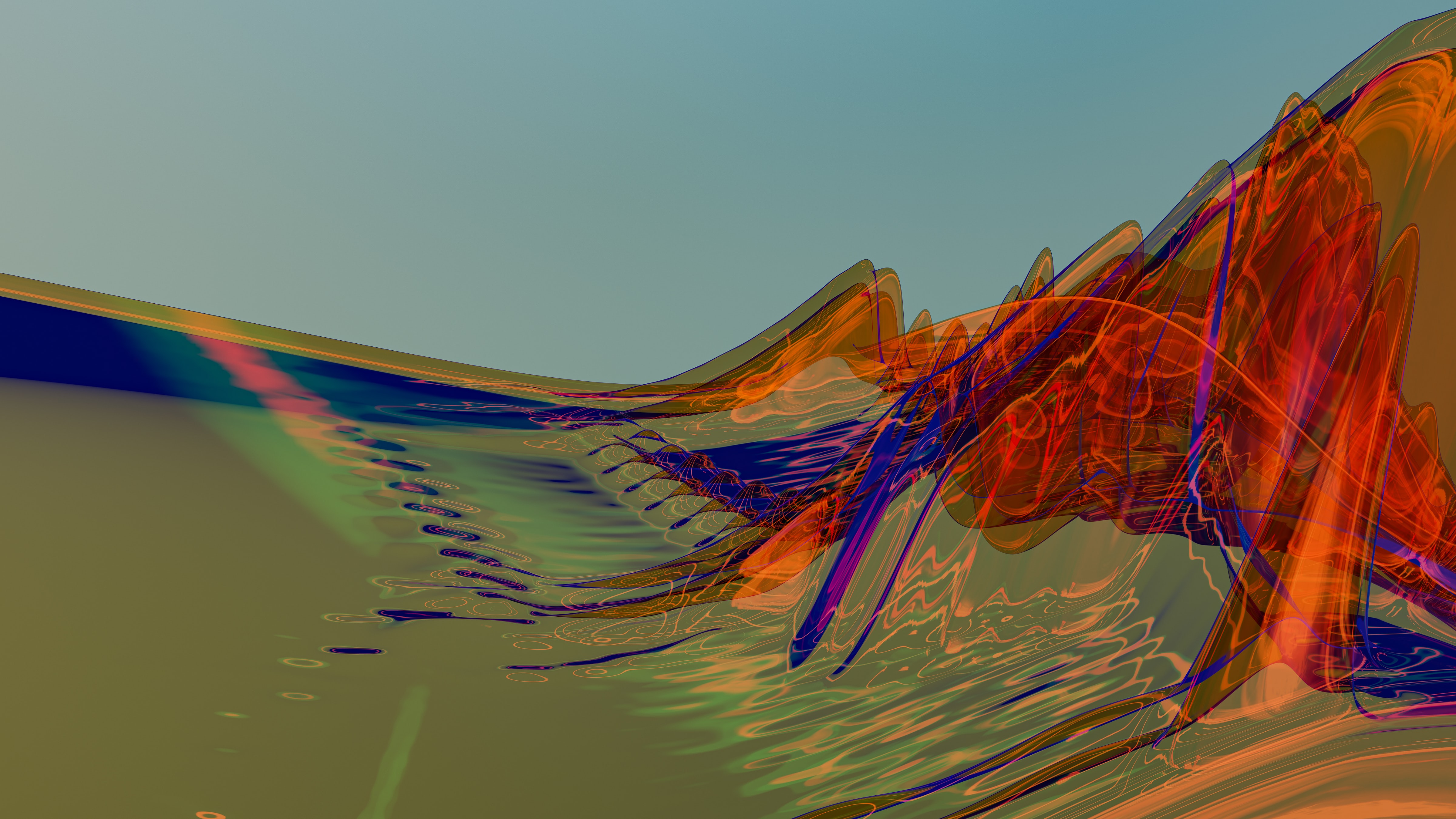 Abstract Waves Art