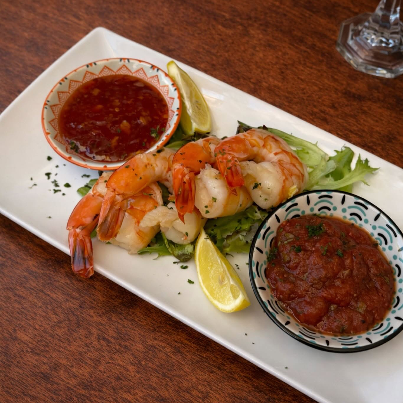 Champagne-Poached Shrimp Cocktail