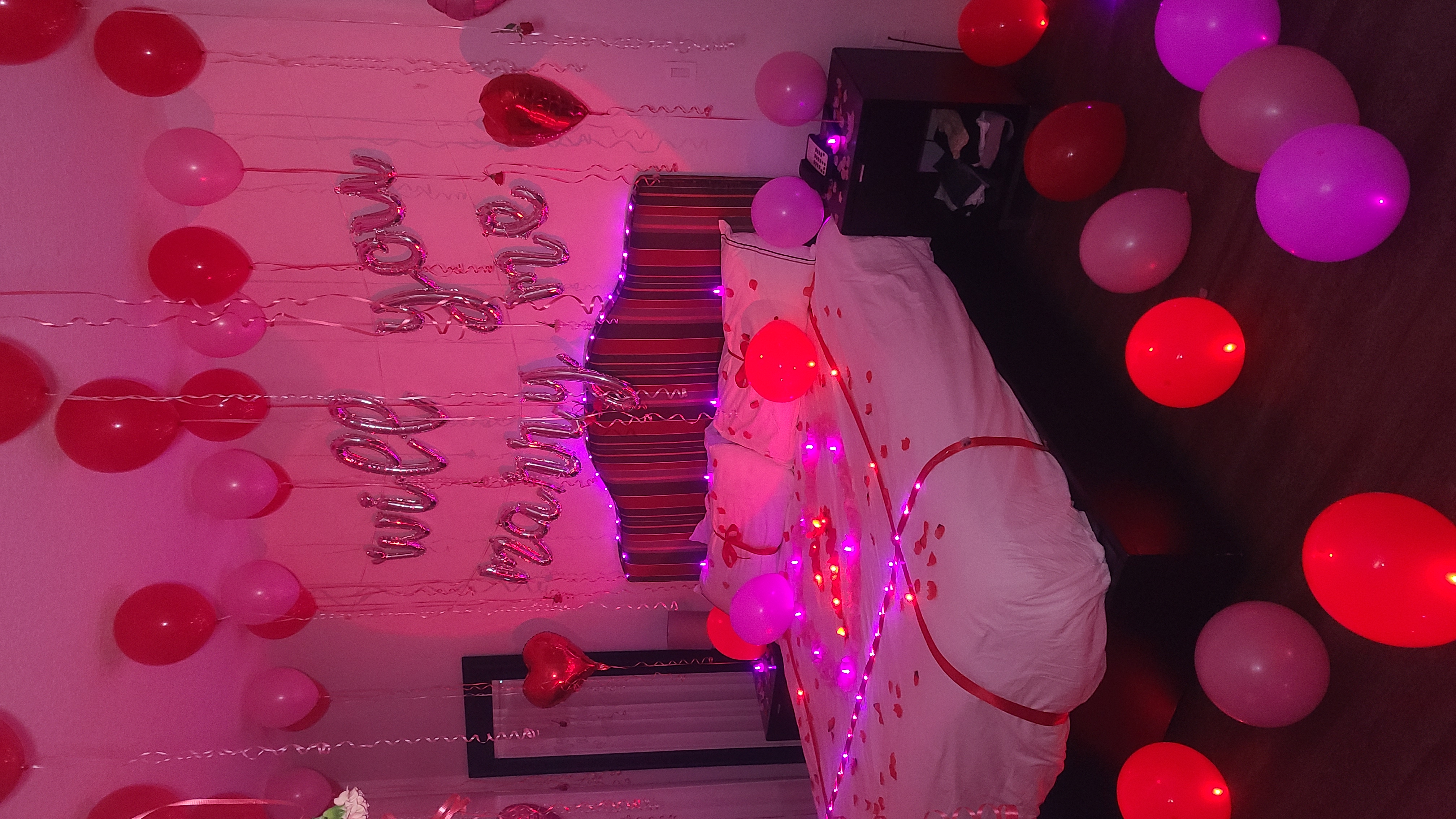 Romantic proposal room decoration in Orlando Florida
