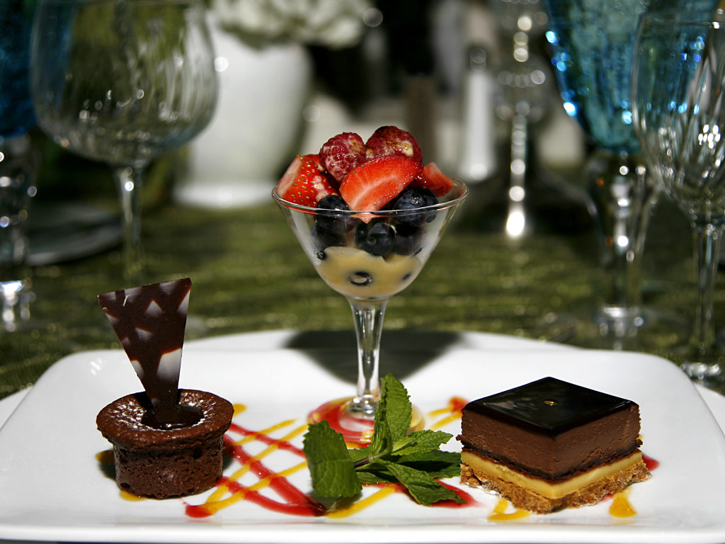 Ken Rose plated dessert