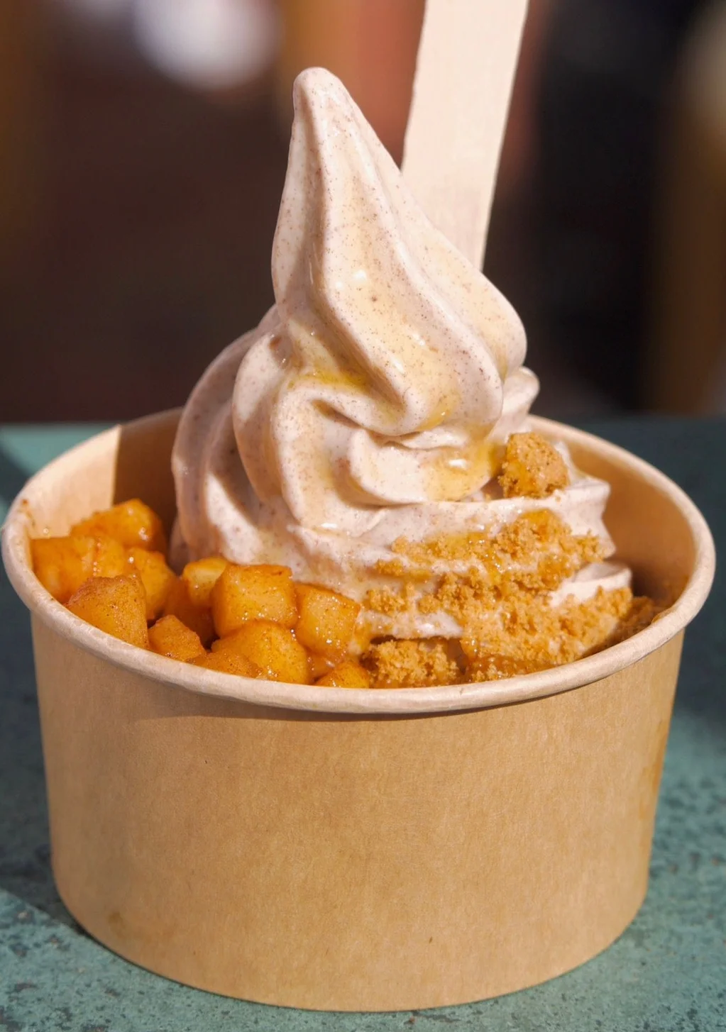 Peel Soft Serve - soft serve made from bananas and coconut milk topped with fresh fruit at Peel Miami Shores. Dairy Free
