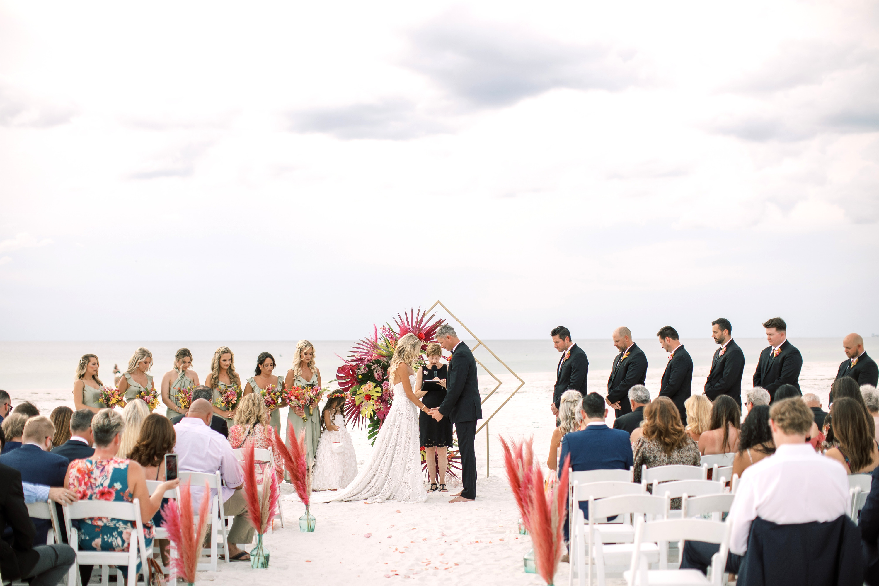 Beach Wedding Ceremony, Unique Wedding Arch, St. Pete Beach Wedding, The Don CeSar Wedding, Tampa Wedding Planner, Boho