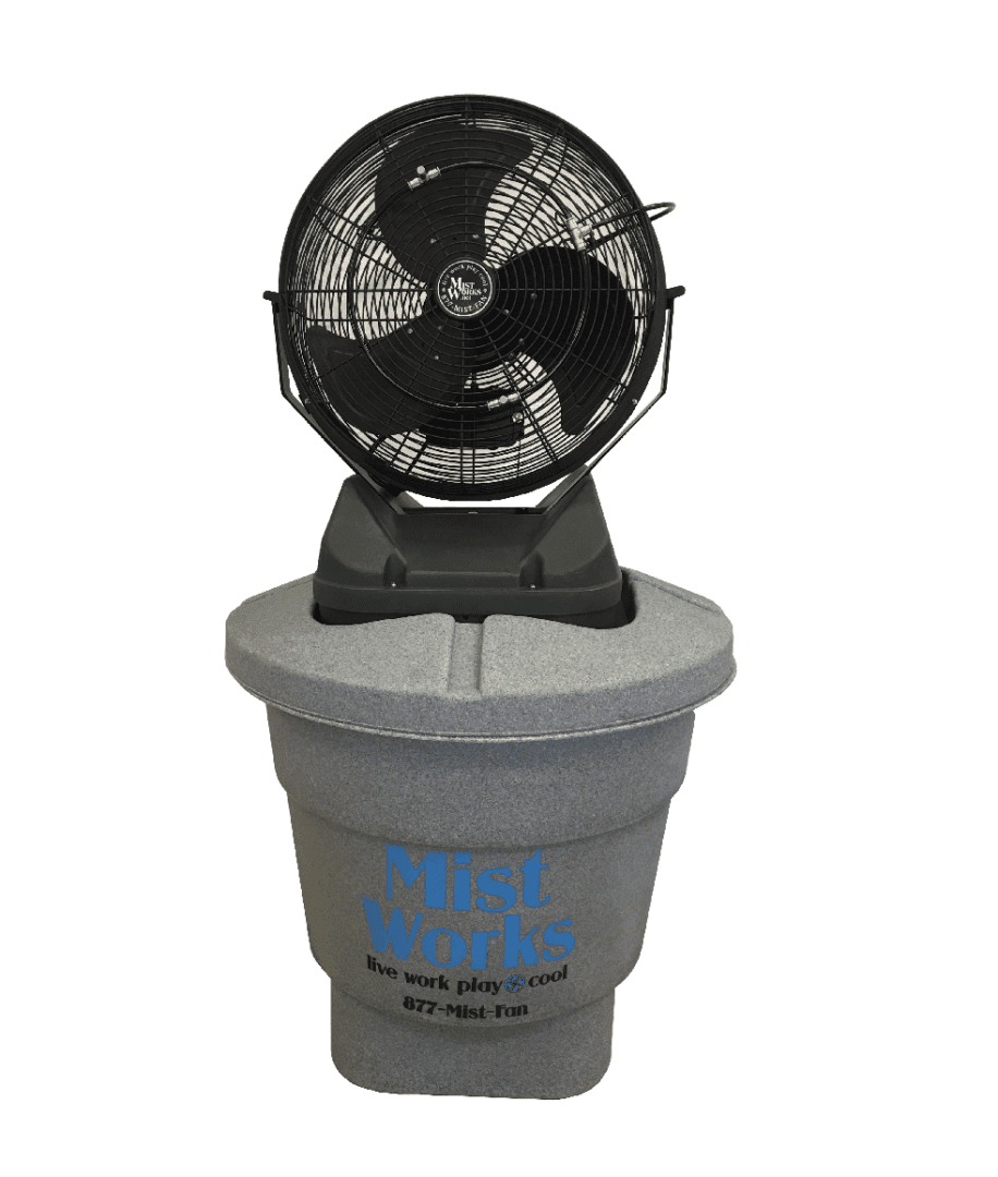 misting fan portable mist 2 go by mist works