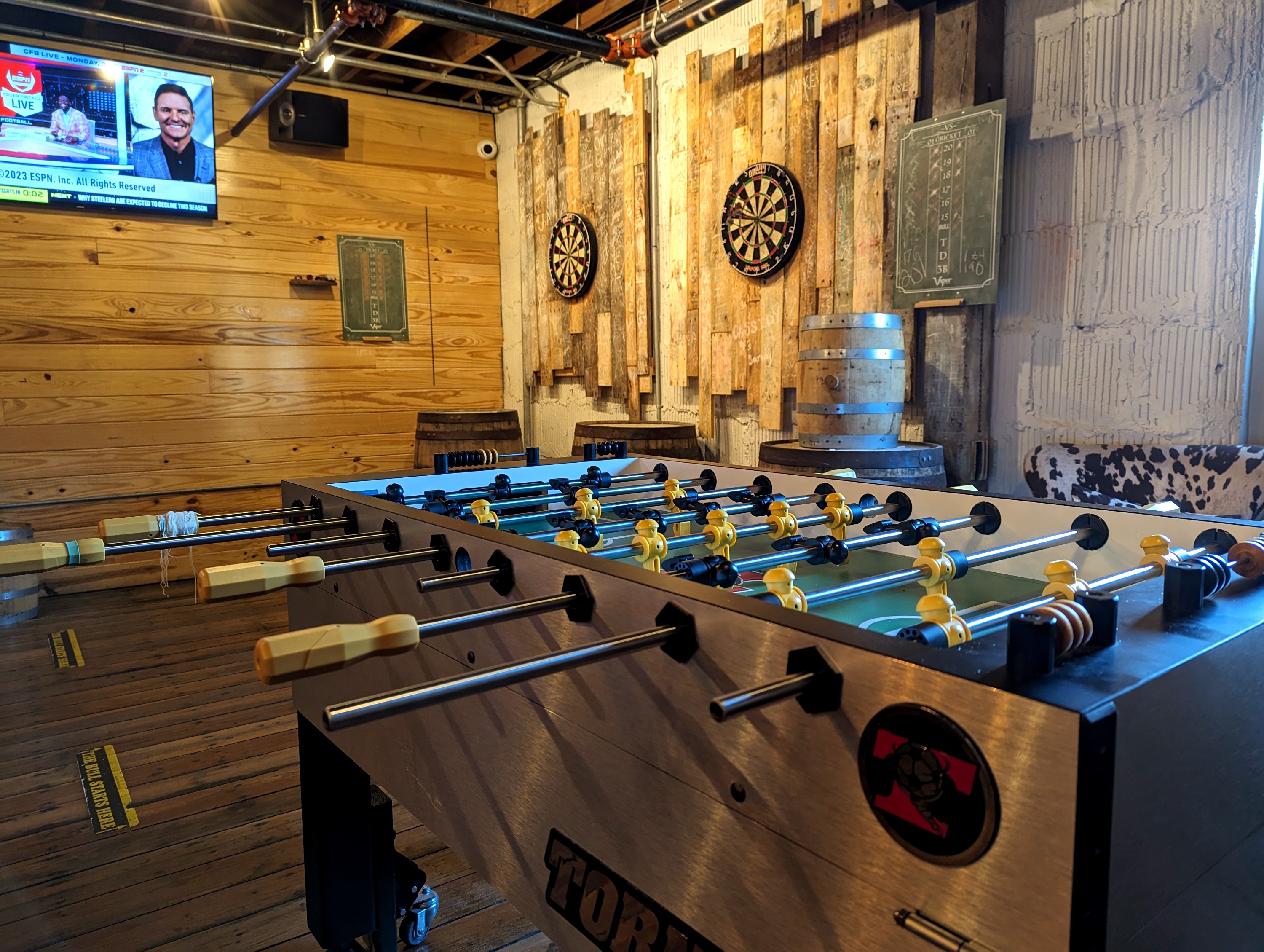 Brewery Gamerooom with Foosball and Darts
