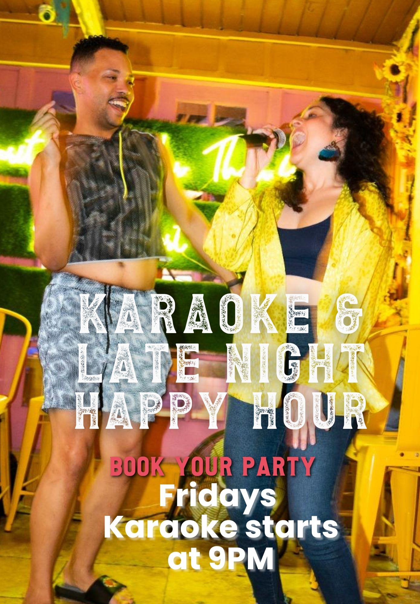 Free Margarita if you dare to sing