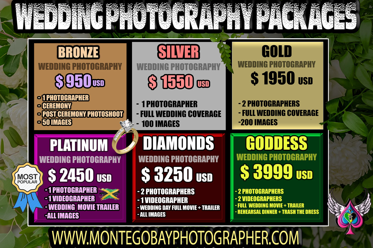 Jamaica Wedding Photography Packages