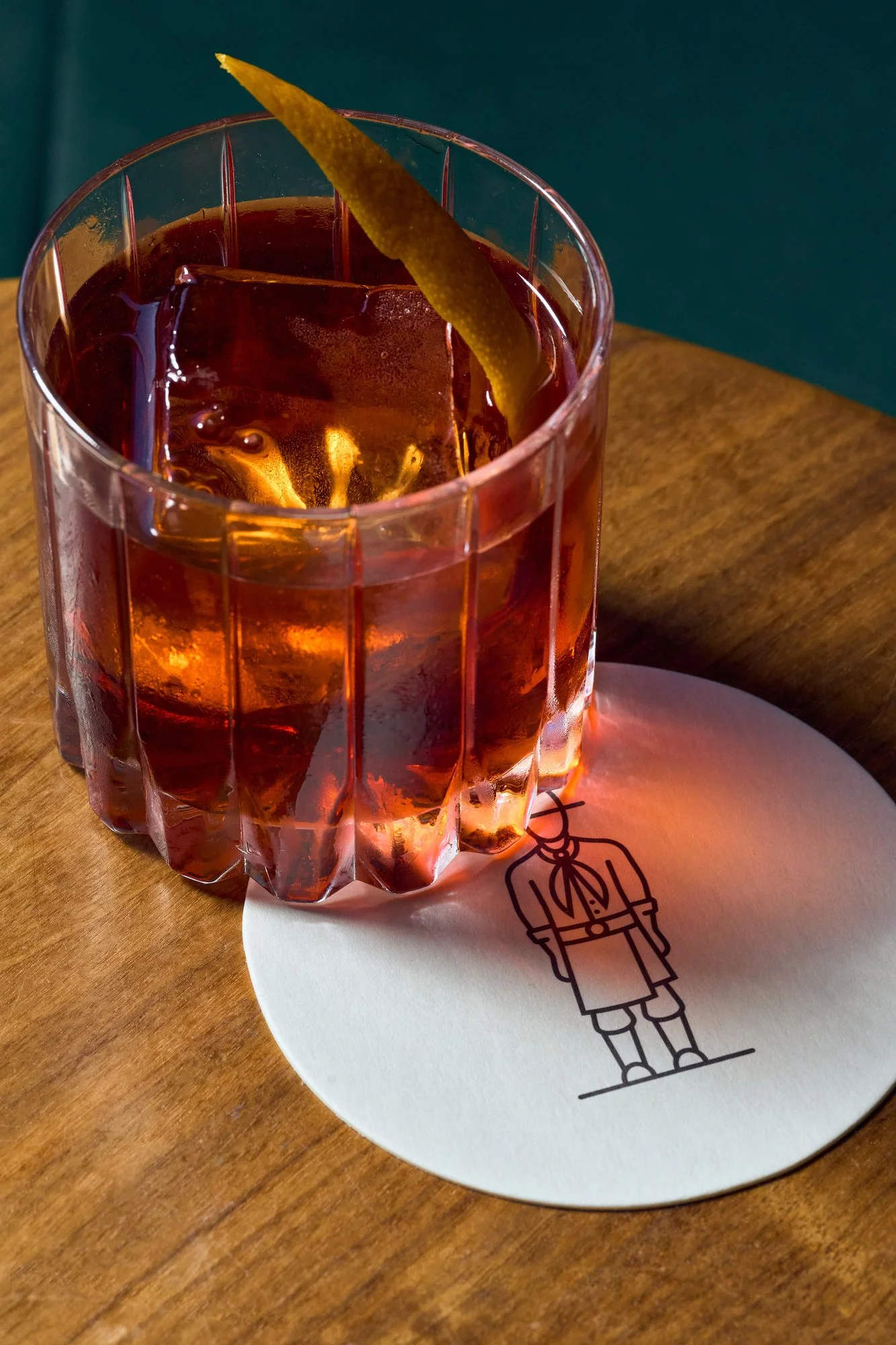 Negroni at the bar at Graziano's