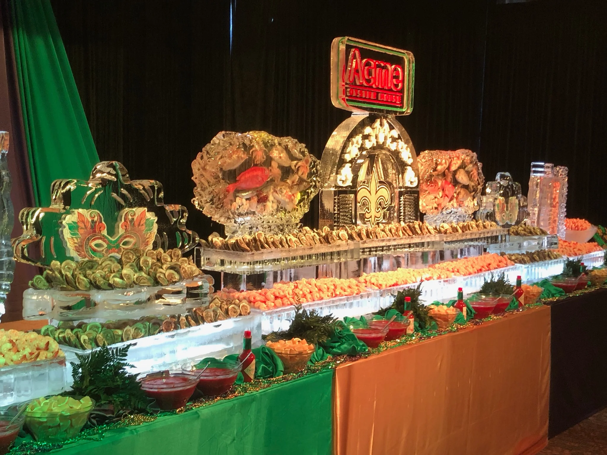 Custom ice sculpture centerpiece with intricate design | The Ice Butcher