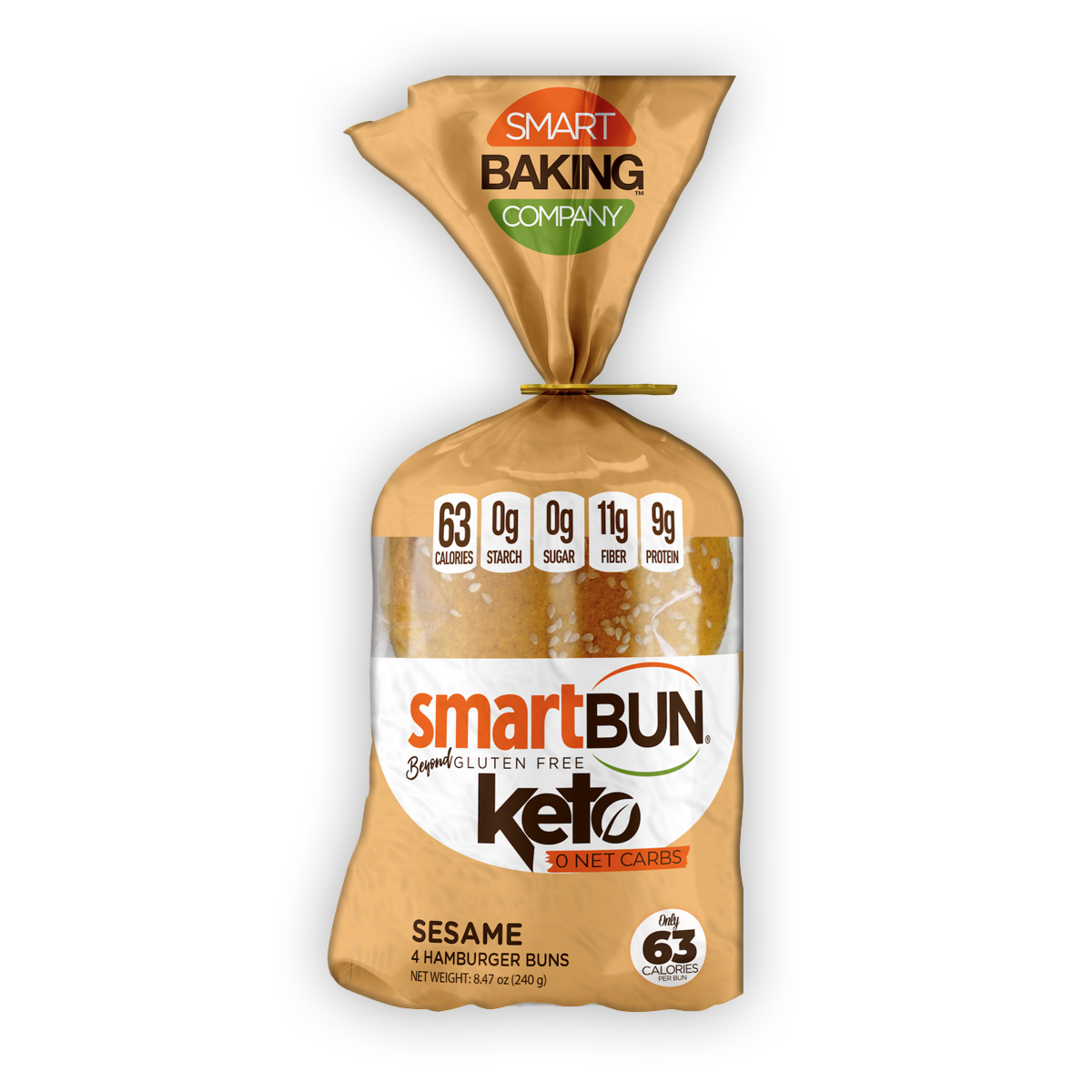 SmartBun Sesame | 4-pack