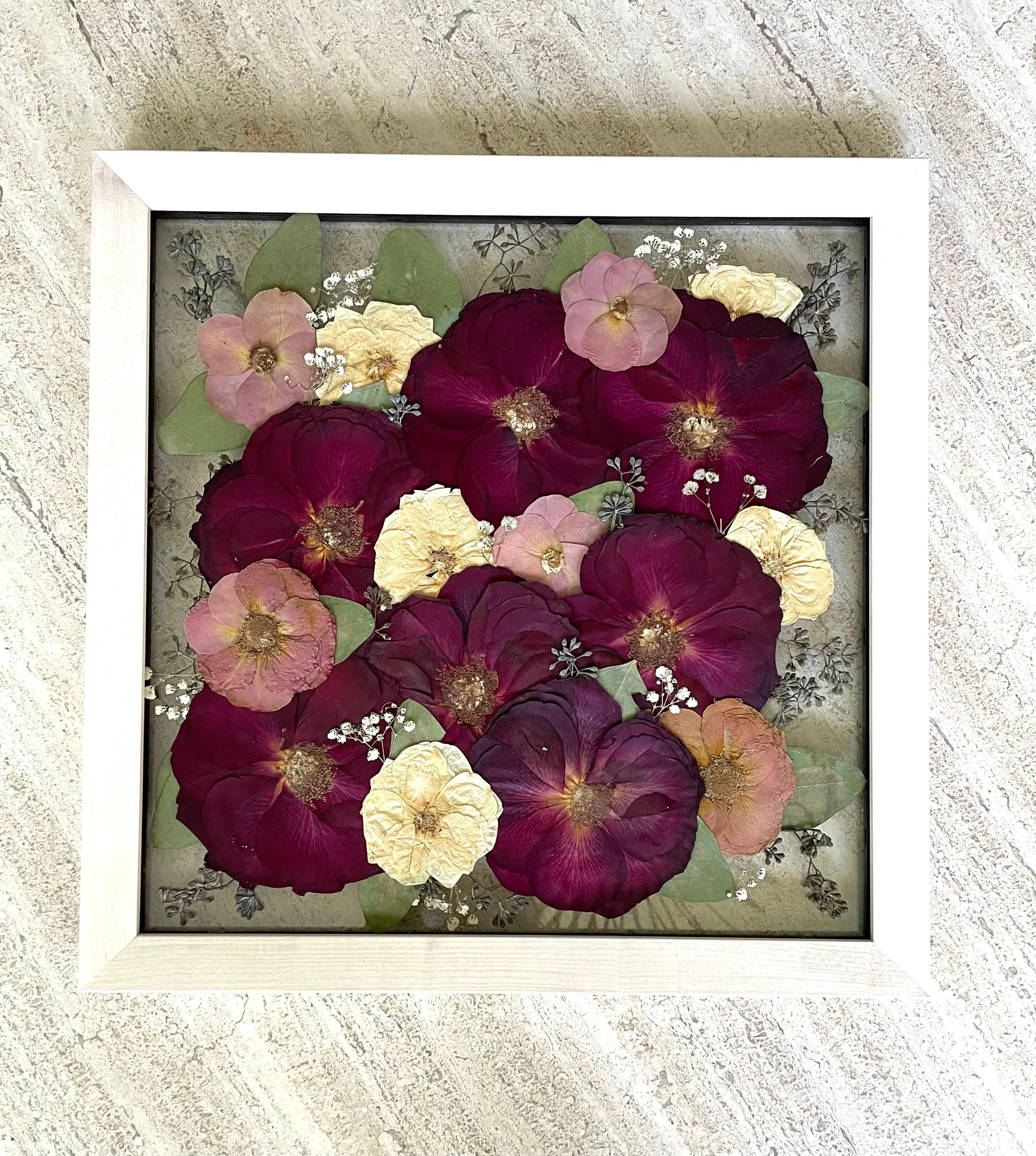 Flowers Pressed & Framed - Floating-Blessed And Pressed