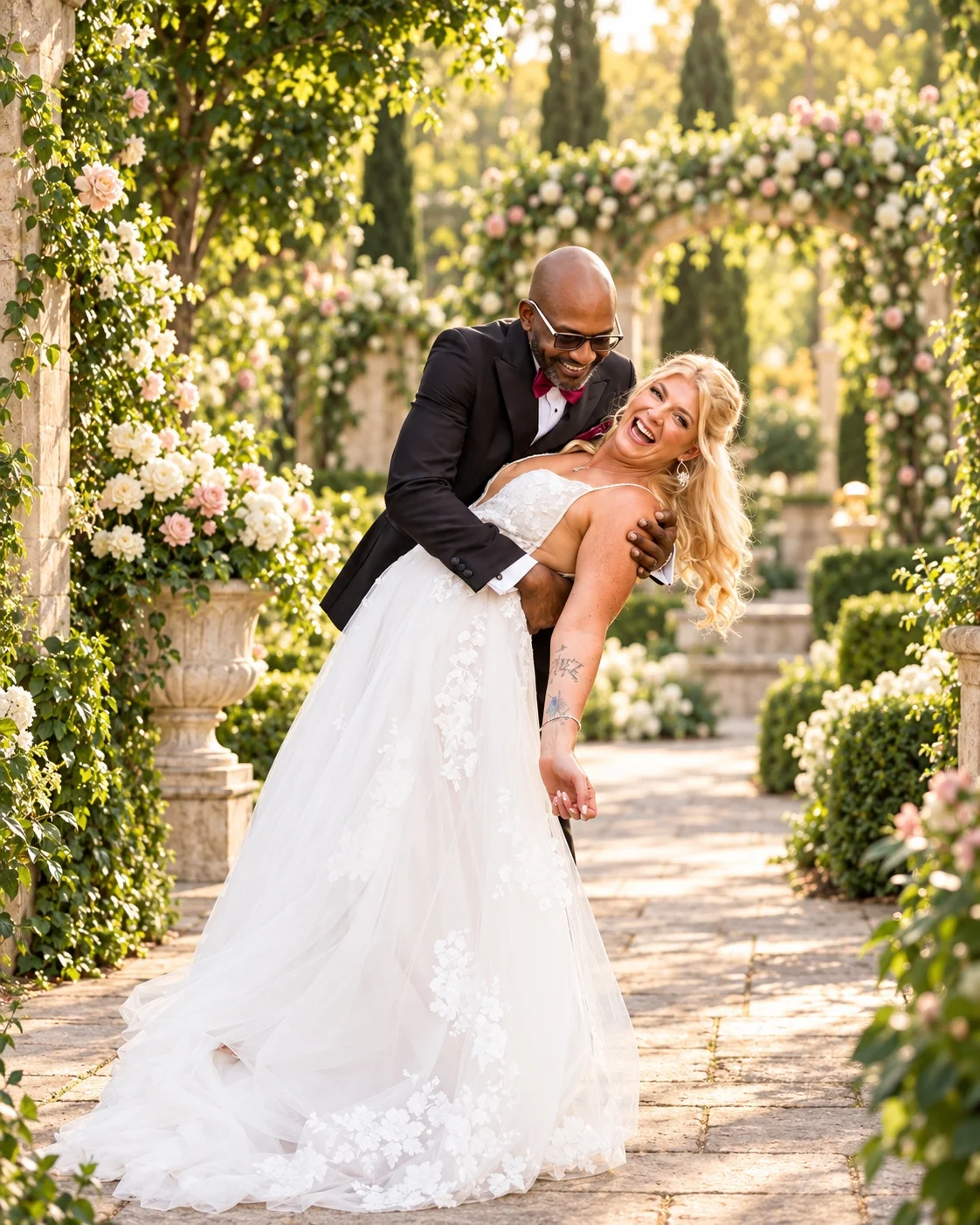 Creative portrait composite of Franz and Mikayla