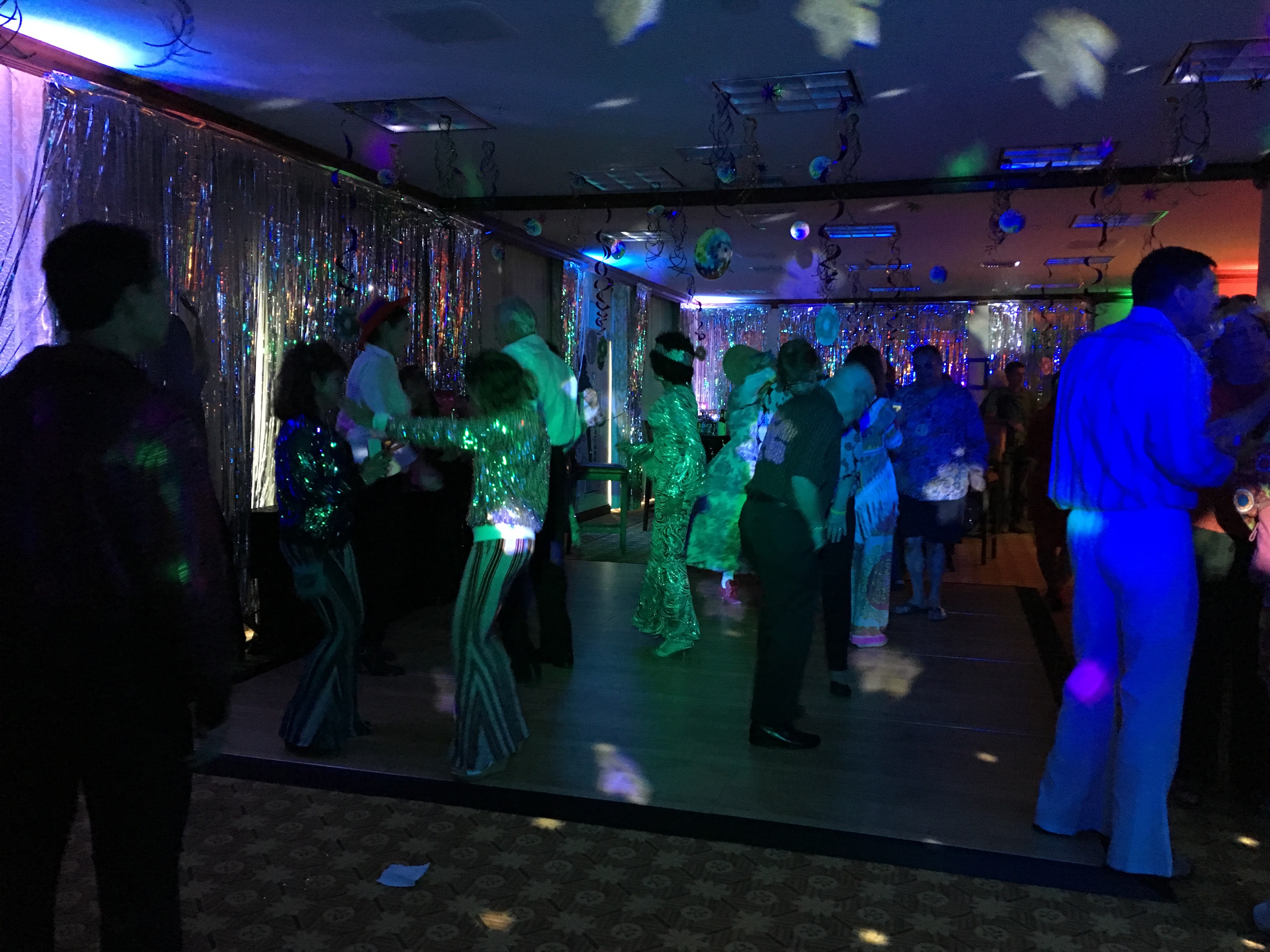 Disco dancing, themed event, 70's, 1970's, Brett Brisbois Events, DJ, Florida